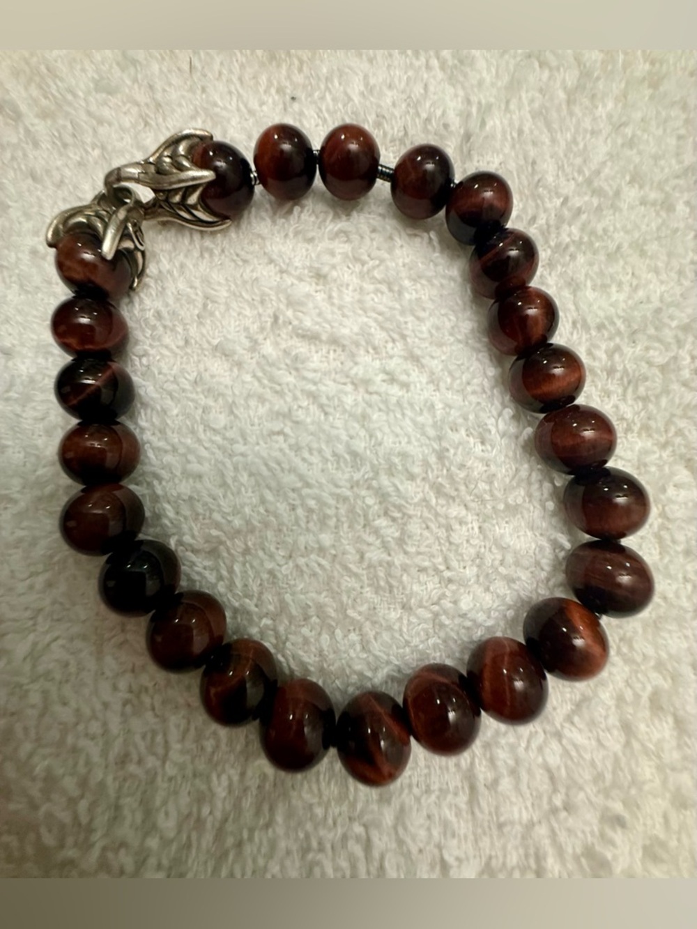 David Yurman Red Tiger’s Eye Spiritual Bead Bracelet | 8mm